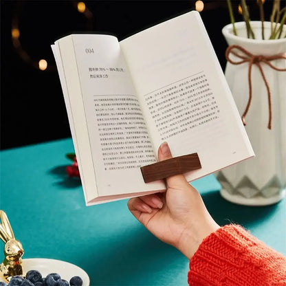 Hot Wooden Thumbsupport Page Reading Book Bookmark Onehand Holder for Thumb Book Office Book Lovers Fast Diyreading Aid Tools